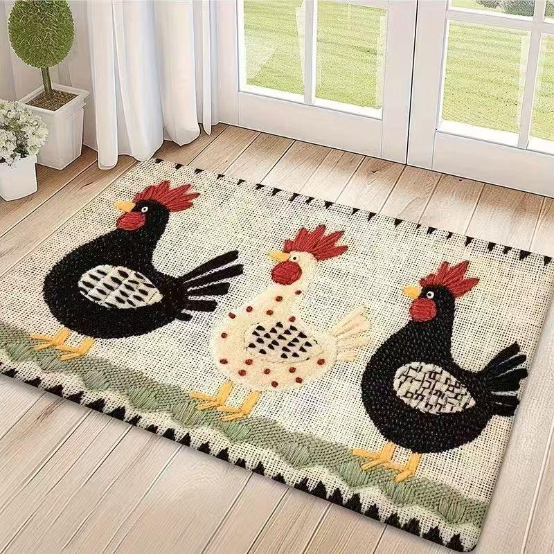 Dolphin Animal Visual Bath Mat, Door Mat, Water-absorbing Carpet, Home Decoration