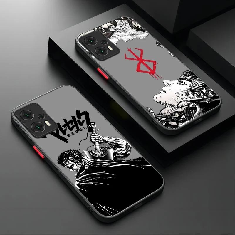 Matte Case for Xiaomi Poco X7 X6 X5 X3 X4 GT F6 F5 M8 M6 Pro 4G 5G F4 F3 M7 M5S C75 C65 C55 C71 C61 Berserk Comics Anime Cover