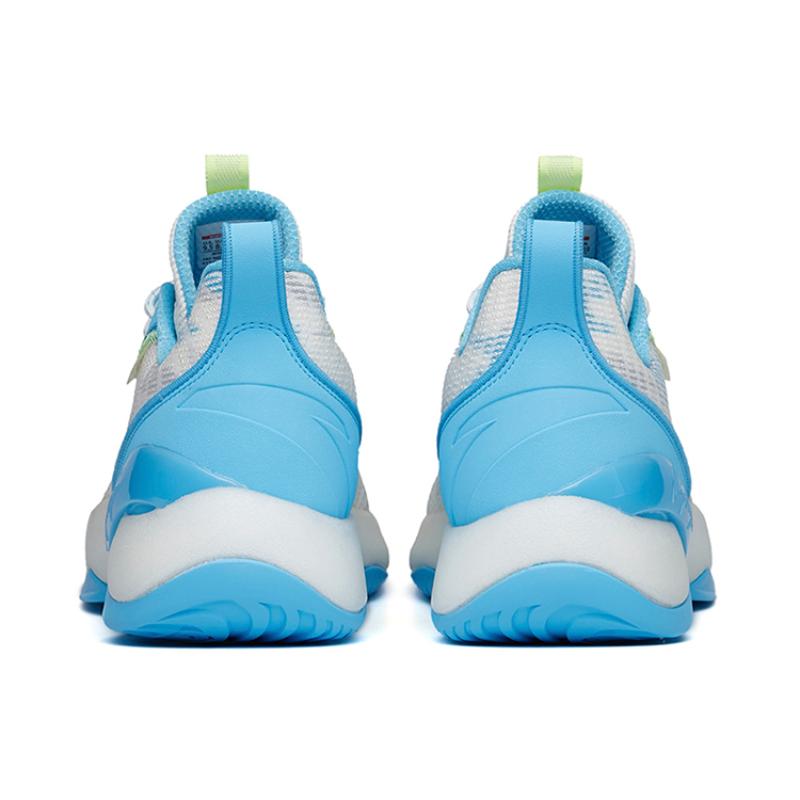 Anta Light Cavalry 7 Cushioning Anti-Slip And Wear-Resistant Low-Top Basketball Shoes White Blue Sneakers 112221606-1