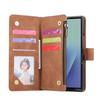 Zipper Magnetic Leather Phone Case For Samsung Galaxy Z Fold 7 6 5 4 3 5G Fold7 Fold6 Multi-card Wallet Kickstand Card Cover