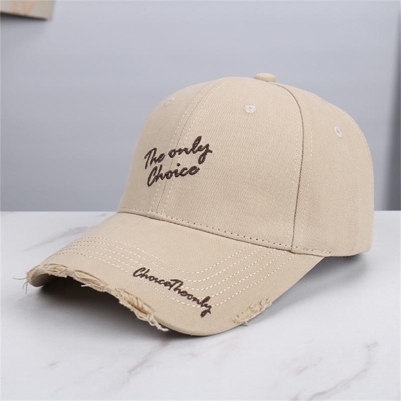 Adjustable Cotton Baseball Cap With Embroidery Letter Design For Men And Women Sun Protections Outdoor Activity