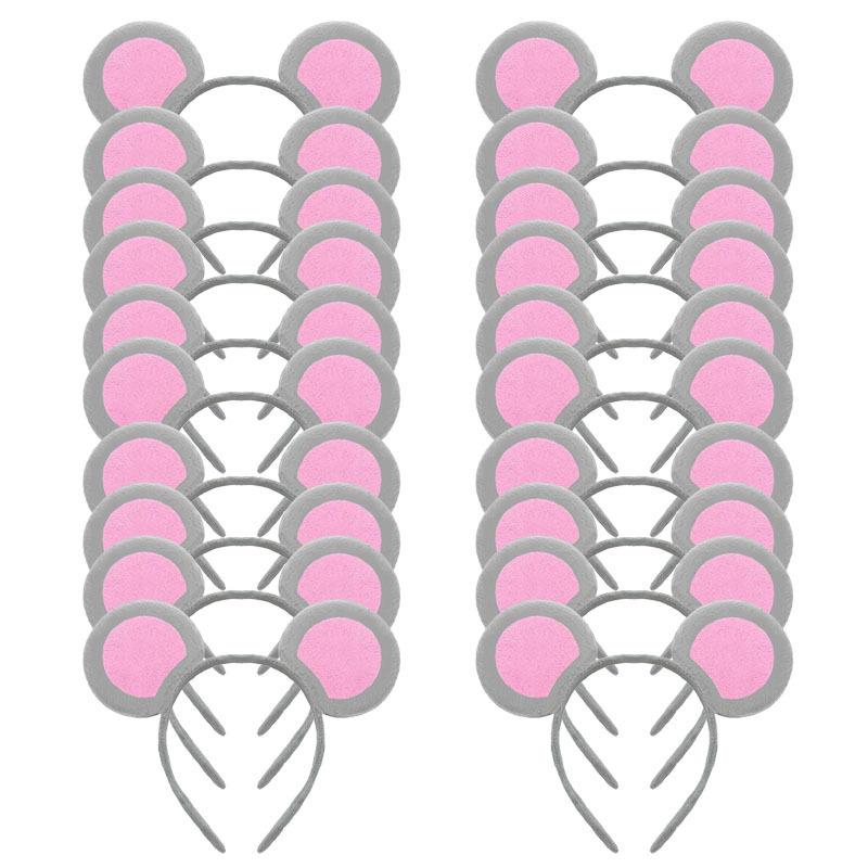 In-Stock Mouse Elephant Ear Headband Hair Clip Halloween Costume Set