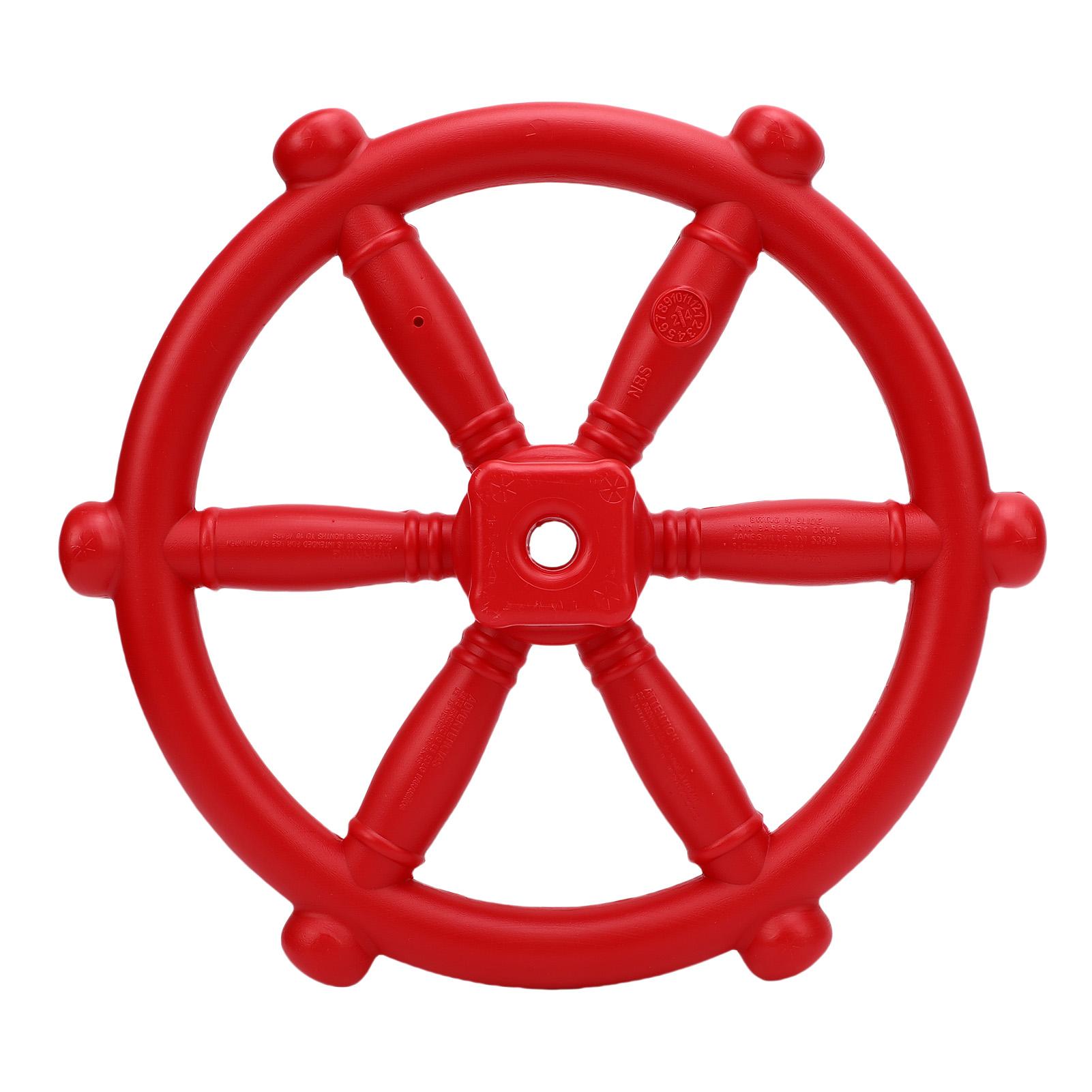 

Игрушечный штурвал пиратского корабля Рулевое колесо для домика на дереве, уличного игрового домика, игрового комплекса на заднем дворе, качелей, аксессуары для детской площадки красный