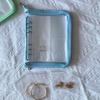 Transparent Travel Jewelry Storage Book Earring Holder Case Zippered Pouch Prevent Lost Earrings and Messy Necklaces