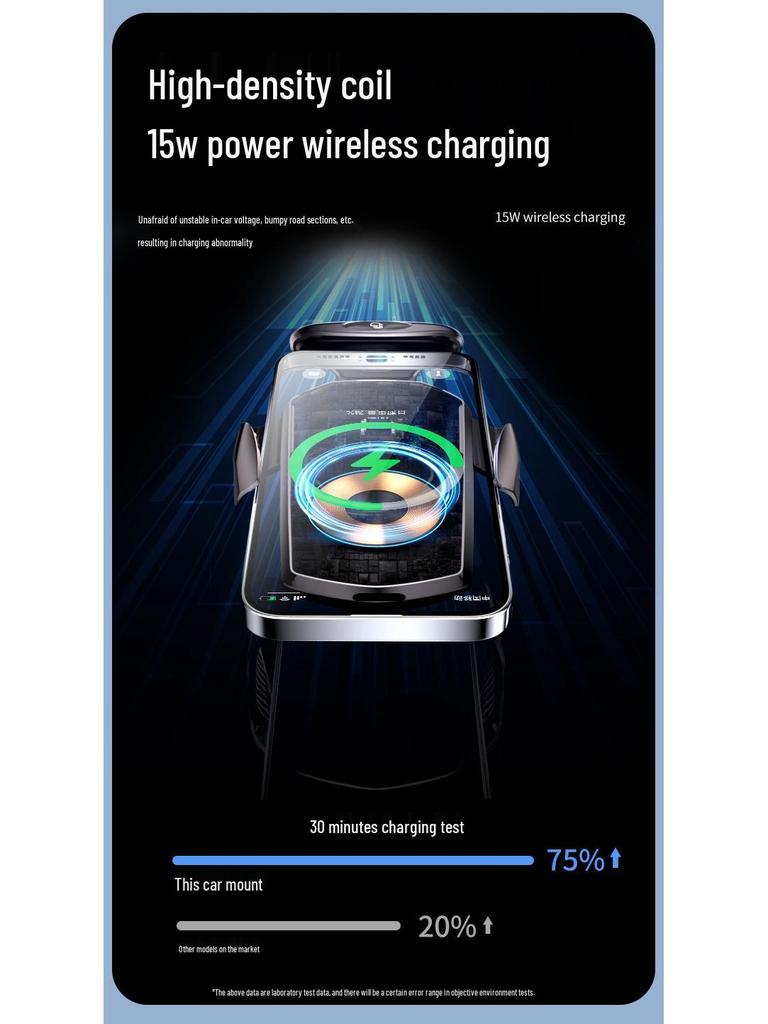 Magic Clip G18 Wireless Car Charger & Phone Holder with Infrared Sensor and Fast Charging