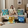 Van Gogh Oil Painting Pillow Case Plush Fabric Soft Double Sided Print Sofa Cushion Cover Throw Pillow Covers