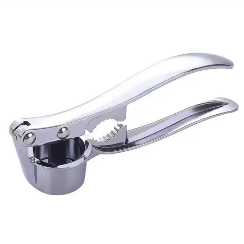Stainless Steel Garlic Masher & Mincer - Large Manual Kitchen Press