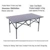 Jun Ding Ying 120cm Black Portable Extendable Camping & Picnic Table