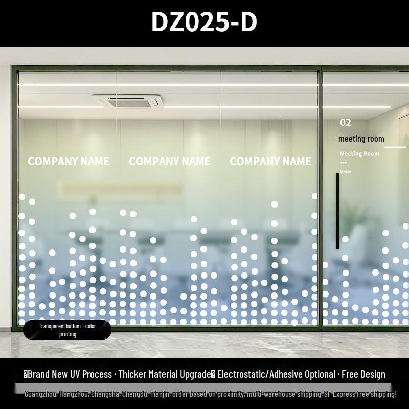 Frosted Gradient Geometric Glass Film for Privacy and Decoration 0X0cm