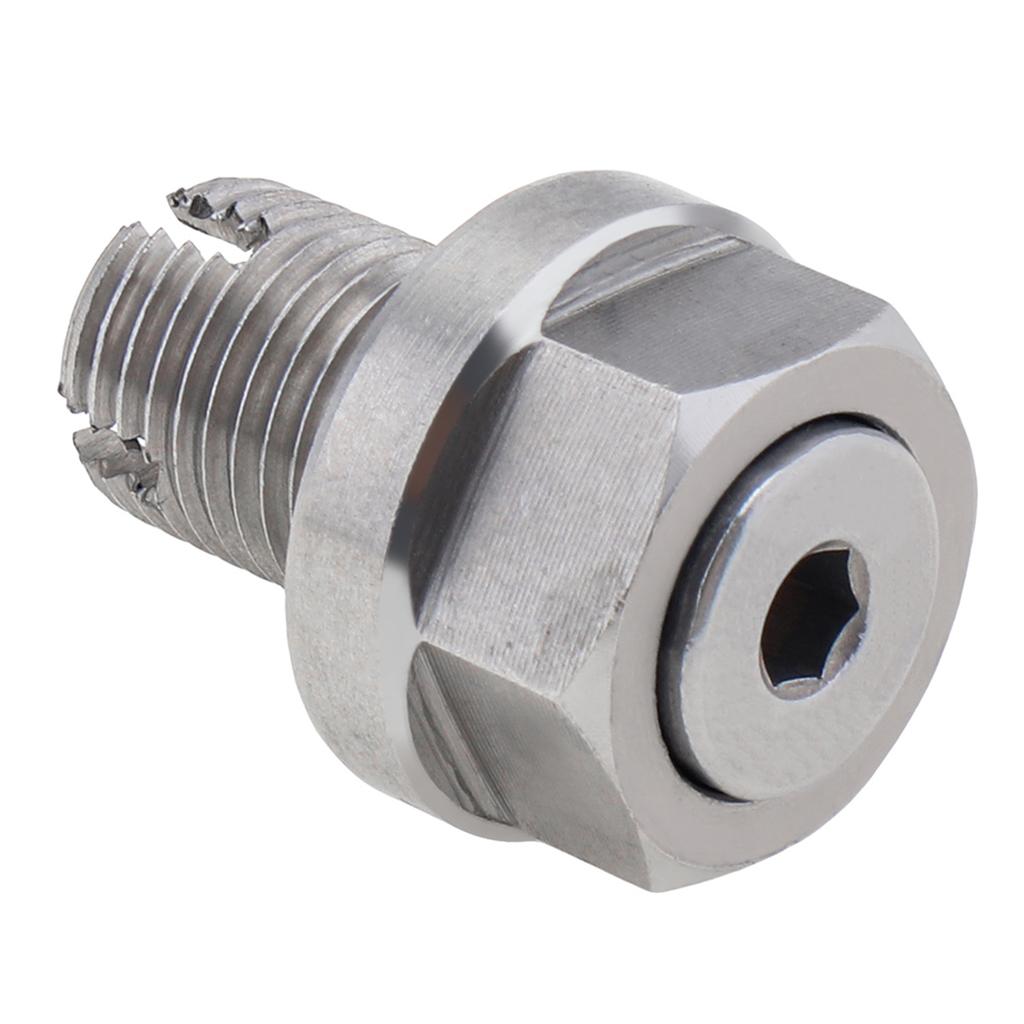 M12.1X1.75 Nerezová ocel Samosvorný vypouštěcí šroub oleje Oprava závitu Kompletní sada s O kroužkem Šestihranný klíč pro olejovou vanu Stříbrný