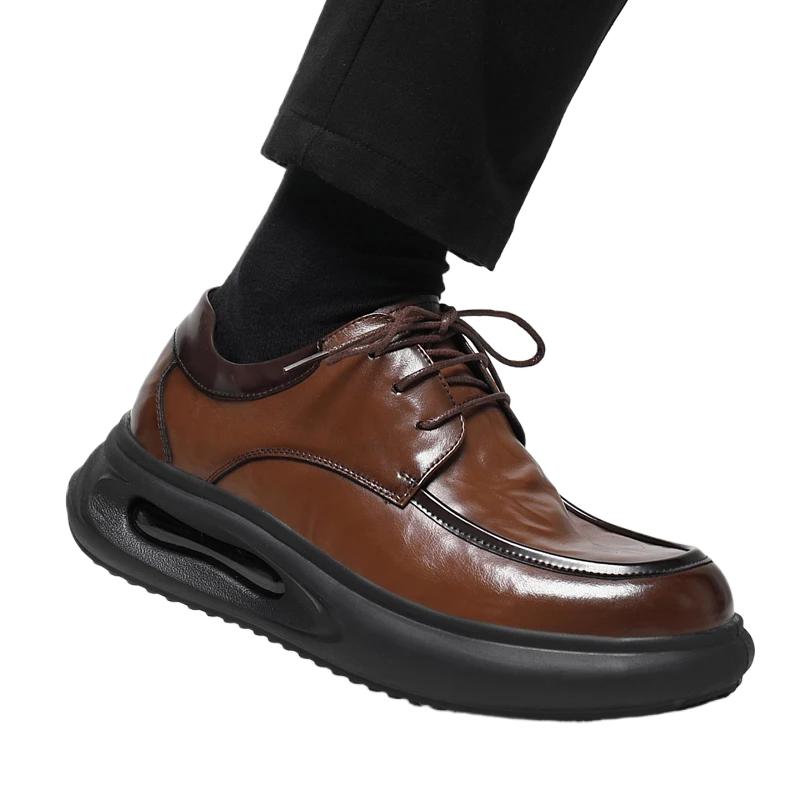 Fashion Leather Shoes For Man Leather Casual Shoes Fashion Business Oxford Shoes High Quality Designer Work Shoes