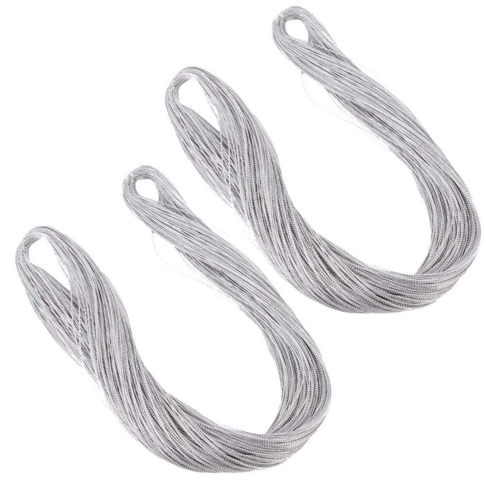 2pcs Non Stretch DIY Craft Cord Metallic Finish Jewelry Making Thread Hang Tags