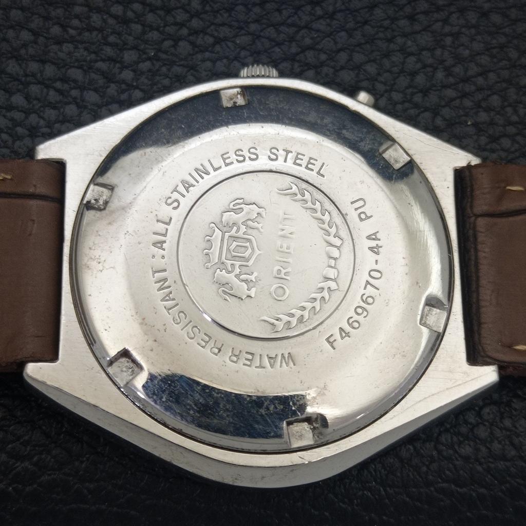 RARE ORIENT AUTOMATIC VINTAGE JAPAN 46941 MENS ORIGINAL DIAL WATCH A703354-1
