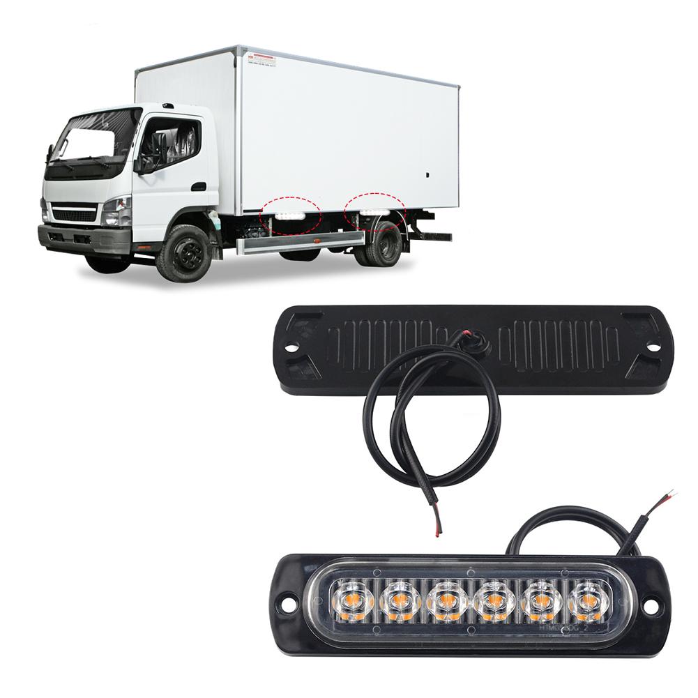 6LED Car LED Work Light DC 12-24V 18W Red Car Truck Safety Accessories Always Light Lamp Working Bright Fog Light Car Urgen T7D8
