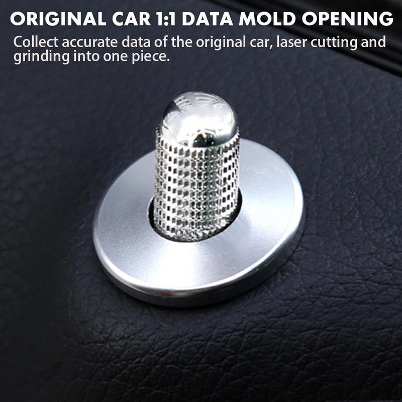 4Pcs Car Door Bolt Lock Pin Aluminum Alloy Button Cover Interior Accessories For Mercedes Benz C W205 GLC GLE E W213 CLA GLA A