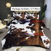 Brown Polka Dot Cow 3D Print Bedding Set Washable Comfortable Duvet Cover King Queen Twin Single Size Bithday Gift Bedroom Decor
