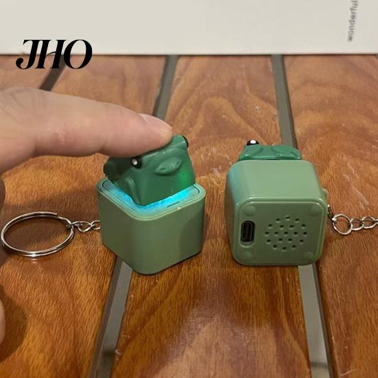 Animal Sound Keychain 1/2Pcs Seagull Mine Button Keychain, Rechargeable Fidget Clicker with Real LED Light & Light, Mini Hanging Buckle Toy