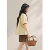 MISHOW V-neck Puff Sleeve Short Shirt
