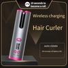 Automatic Cordless Hair Curler, Portable USB Rechargeable Curling Iron, LCD Display, Suitable For Travel And Quick Styling