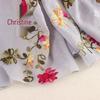 Ethnic Style Embroidered Cotton-Linen Scarf: Thin, Breathable, Fashionable Sun Protection; Wear as Head Wrap or Shawl.