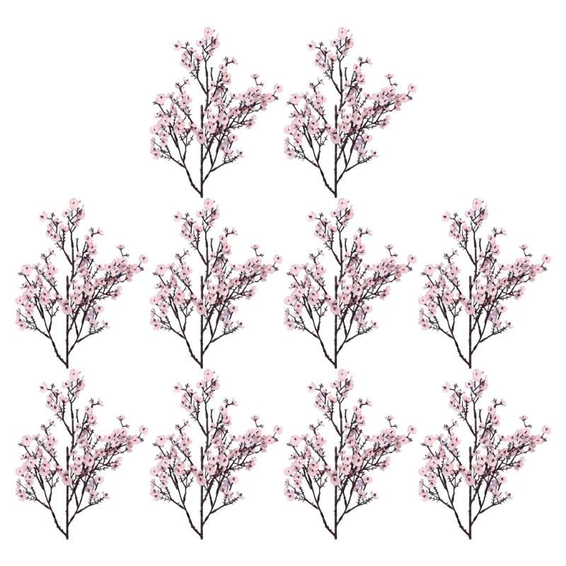 Realistic 50CM Silk and Plastic Gypsophila Flower for Home Decoration and Banquets Artificial Bright Color Blooms