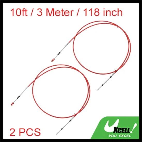 Motoforti 10ft 118 Inch and 13ft 157 Inch Marine Type 3300/33C Throttle Shift Remote Control Box Cable with Clevis for Yamaha