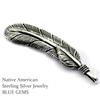 [STERLING SILVER 925] Silver Indian Feather Native American Pendant for Men and Women AMTHGTO-015