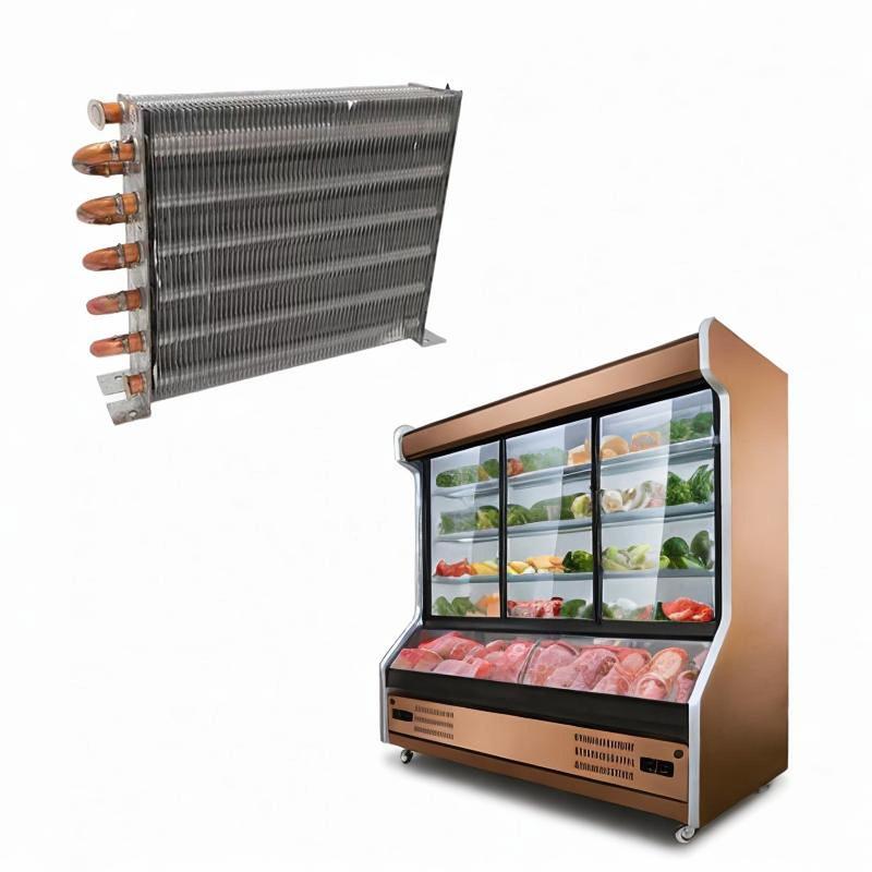Kühlschrank Verflüssiger Luftgekühlt Radiator Kompressoren Kompakte Ausrüstung DIY Einfach zu Installieren Schalenloser Gefrierschrank Verflüssiger