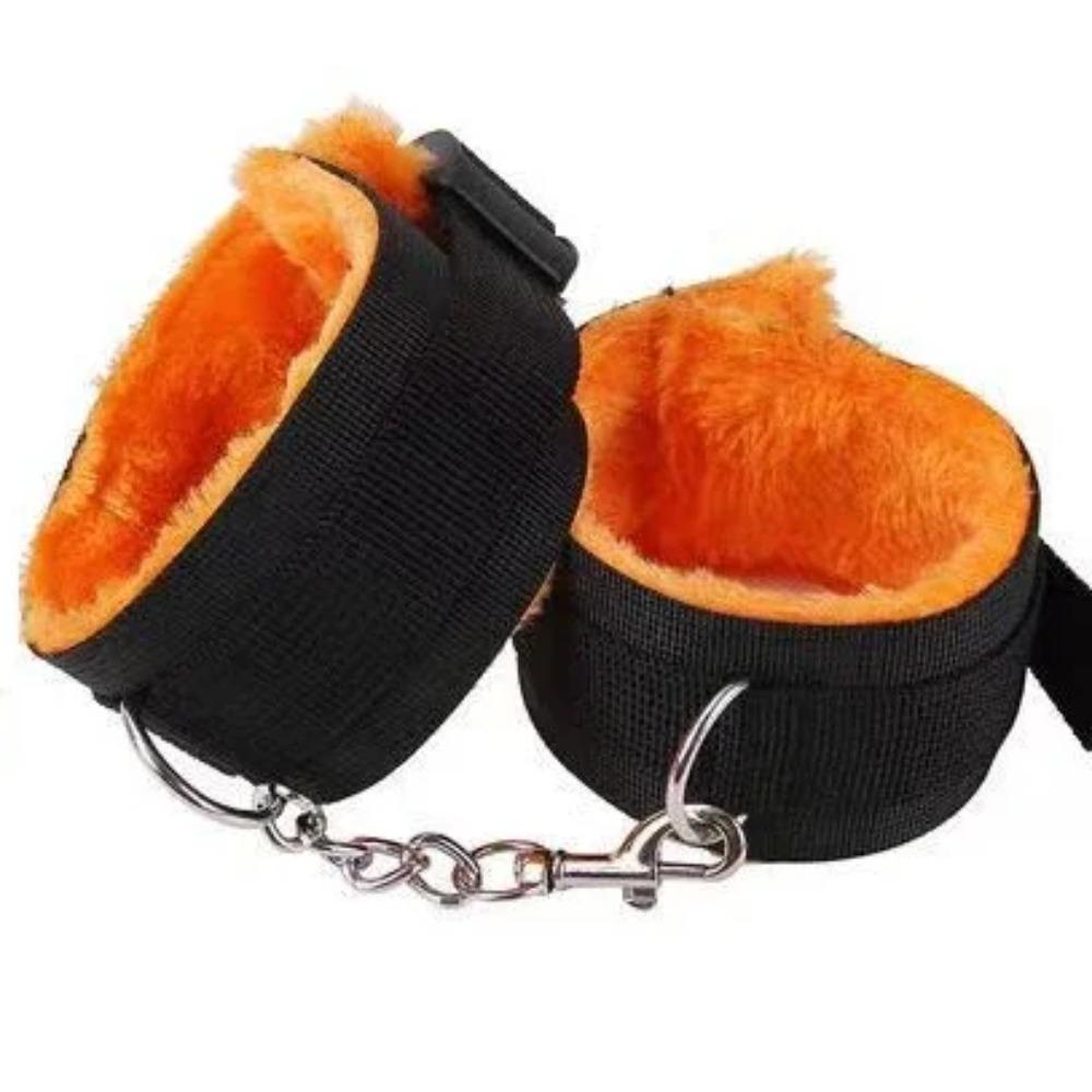 44cm PU Leather Whip Flogger Plush Nylon Plush Sex Handcuffs Bondage Exotic Accessories Toys For Couples Adults Games