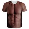 Tricou Amuzant cu Corp Musculos Imprimat 3D pentru Bărbați Haine de Designer Streetwear Top cu Mânecă Scurtă Tricouri Urât Păr pe Piept Îmbrăcăminte