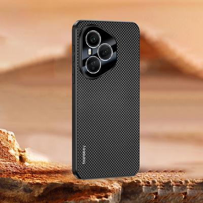 Luxury Solid Color Matte Kevlar Carbon Fiber Heat Dissipation Shockproof Phone Case For Honor 400 Pro Bumper Back Cover