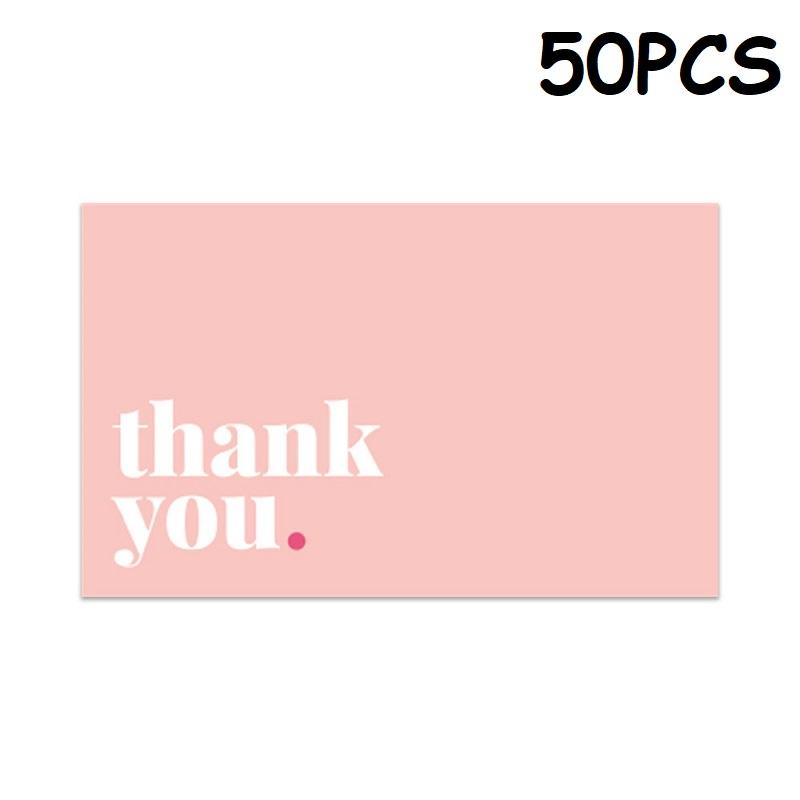 50PCS Thank You Cards Small Business Gift Cards Wedding Thank You Card HK02