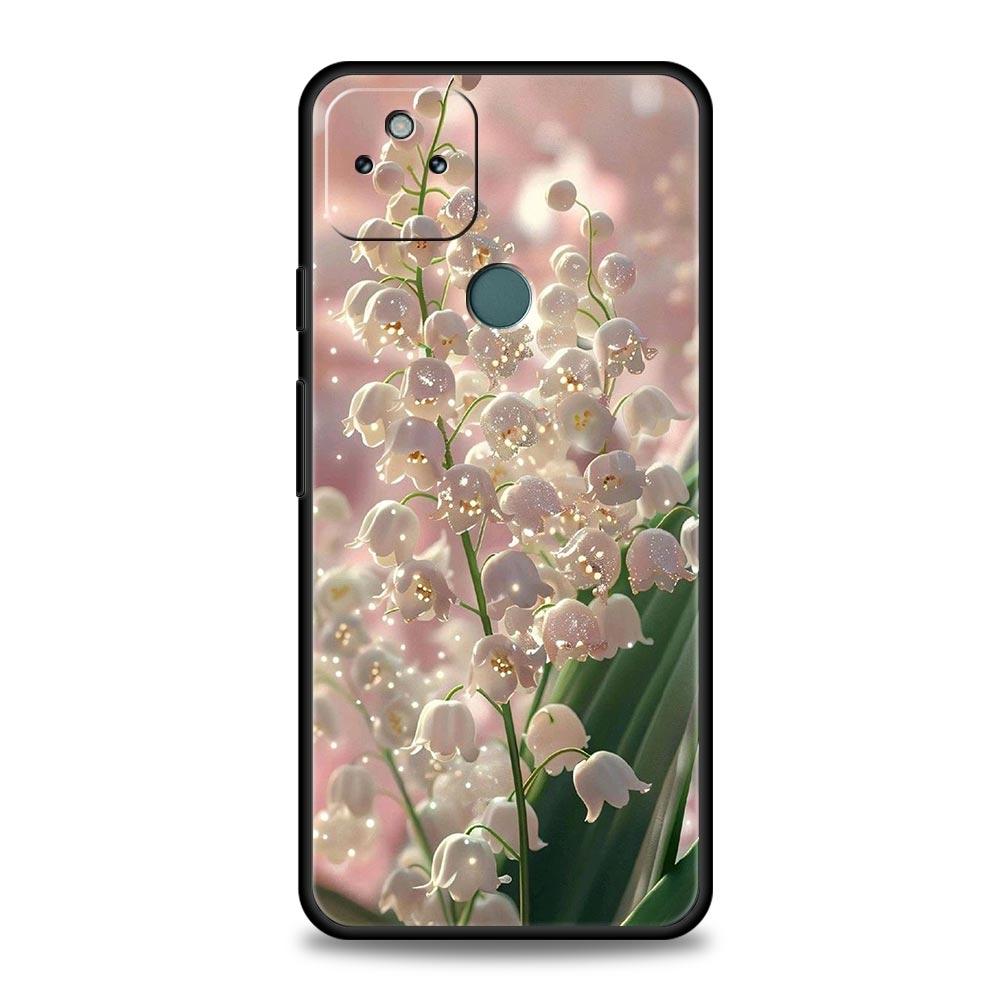 Lily Of The Valley Clear Floral Phone Case Cover for Google Pixel 10 9 8 7 6 9A 8A 7A 6A Pro Shockproof Soft TPU 10 Pro XL Shell