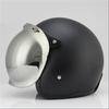Motorcycle Vintage Half Face Helmet Retro German Chopper Cruiser Matte Black  Cascos Para  Dot Approvel