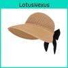 Summer Straw Sun Hat For Women With Large Brim Breathable Folding Sun Protection Casual Outdoor
