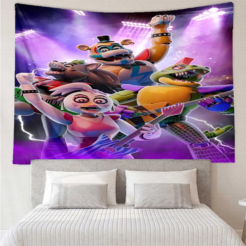 Fnaf Horror Circus Tapestry, Unique Design Tapestry, Wall Decor for Bedroom,Livingroom, Playroom,Heartwarming Fan Holiday Gifts