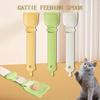 Cat Strip Feeder Spoon Long Handle Cat Food Strip Squeezer Pet Meat Mud Food Squeeze Treat Dispense Spoon for Cats Pet Supplies