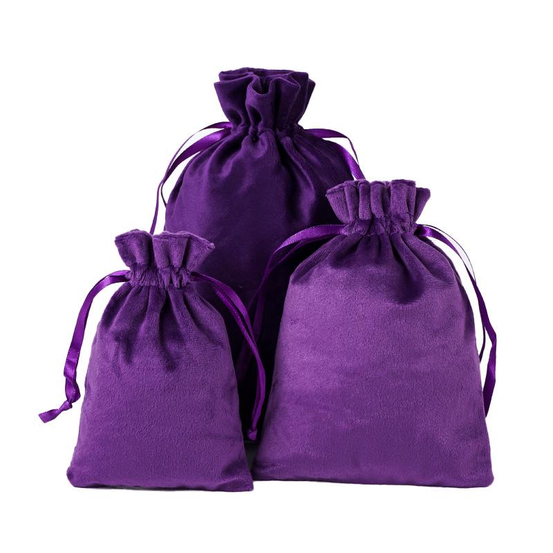 Velvet Drawstring Jewelry Bag: Dustproof, Lycra Velvet, Custom Logo Options