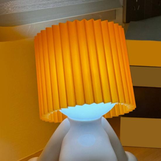 LED Night Light Soft Glow Creative Shape Widely Application Funny Plug-in Table Lamp Boy-shaped Bedside Light Decoration