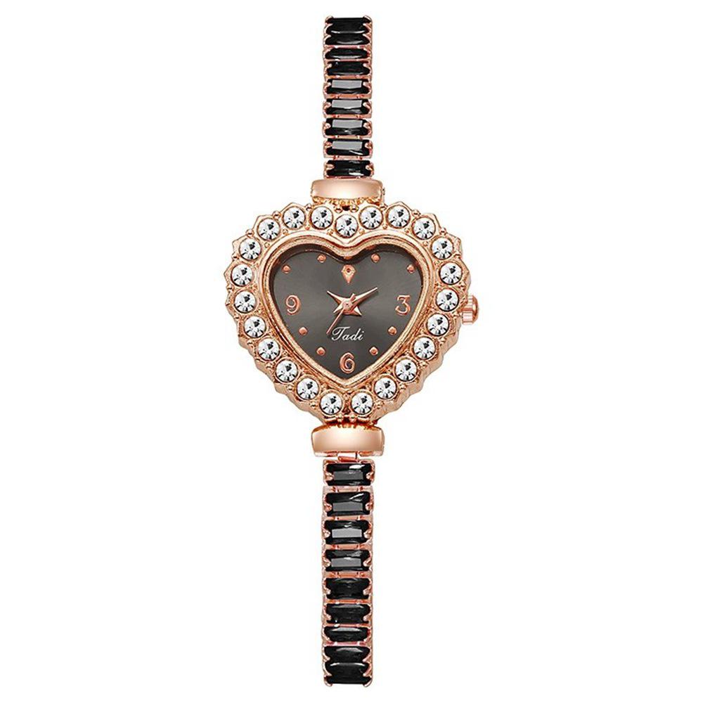 Women's Rhinestone Bracelet Quartz Watch - Stylish, Casual, Pull-out Design