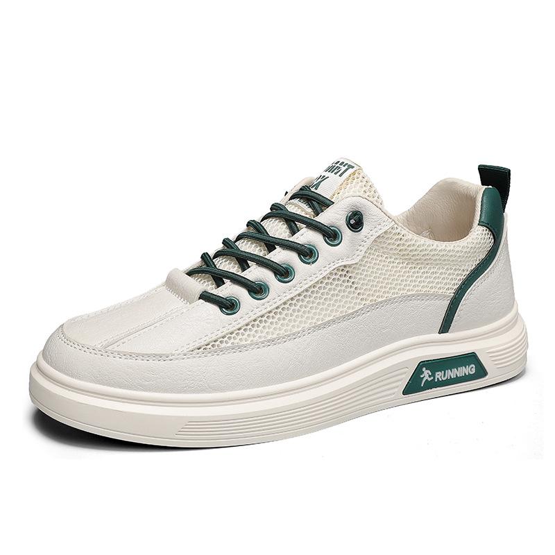 Summer new sports and leisure little white board shoes men's thin breathable mesh shoes