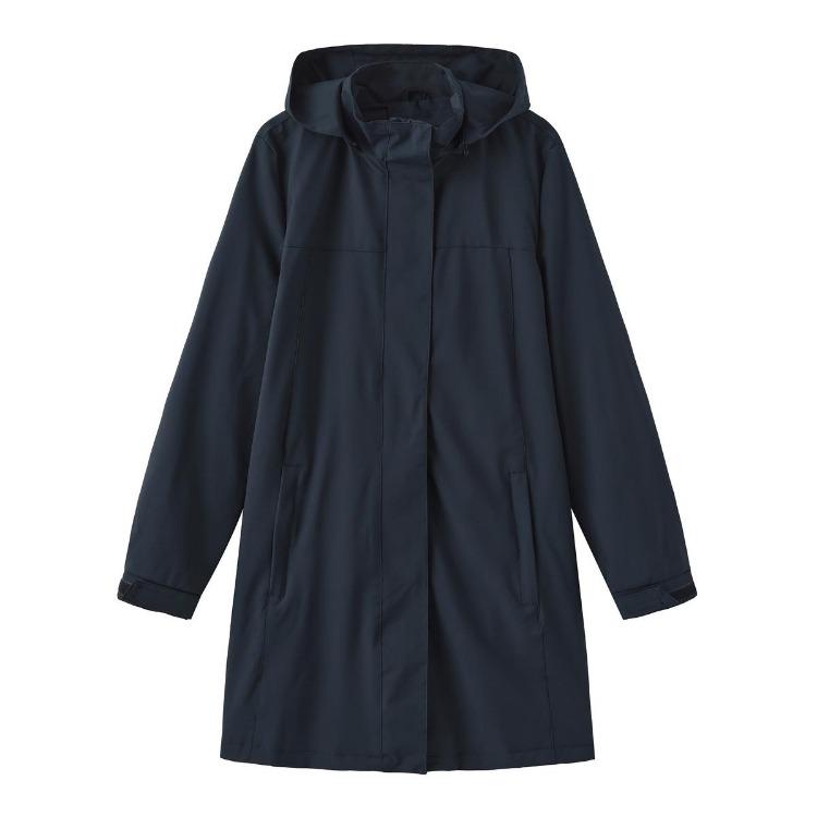 Veste Coupe-vent Femme Printemps Automne Fine Manches Longues Déperlante Capuche Amovible Couleur Unie