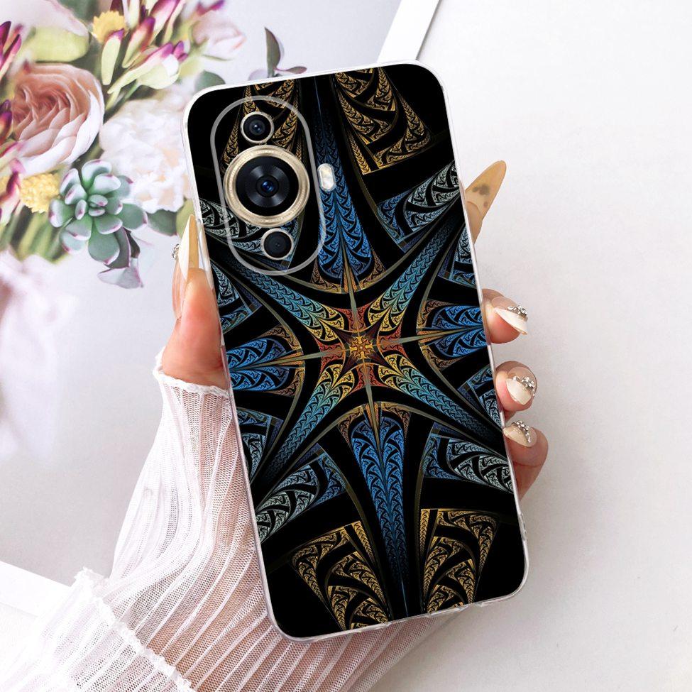 Clear Case For Huawei Nova 11 Pro Cover Aesthetic Luxury Cute Fashion Flowers Funny Painted Casing For Huawei GOA-AL80 GOA-LX9