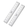 Motion Sensor LED Lights 10 LED Battery Operated Motion Light Magnetic Night Light Bar for Kitchen Cabinet Closet