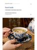 Tazza e Sottotazza da Caffè in Porcellana Cinese Retro Blu e Bianca Jialan - Regalo Ideale per la Festa dell'Insegnante
