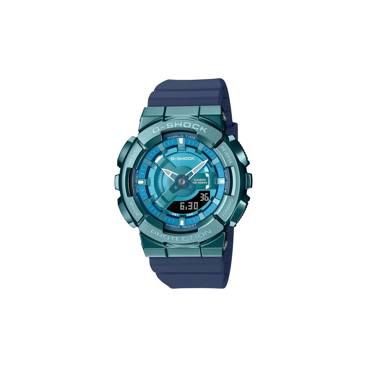 CASIO Women s Full Metal Series Blue Watch GM-S110LB-2APR GM-S110LB-2APR Blue Dial