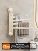No Need To Drill Suction Cup rotating towel rack bathroom multi-bar folding rack Toilet towel rack Kitchen storage rack