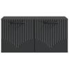 Wall Mounted TV Cabinet Black 59.5 X 31 X 30 Cm