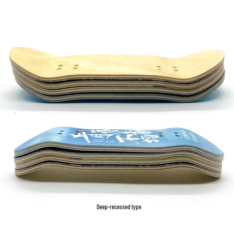 Maple Double Kicktail Finger Skateboard Toy for Kids and Teens