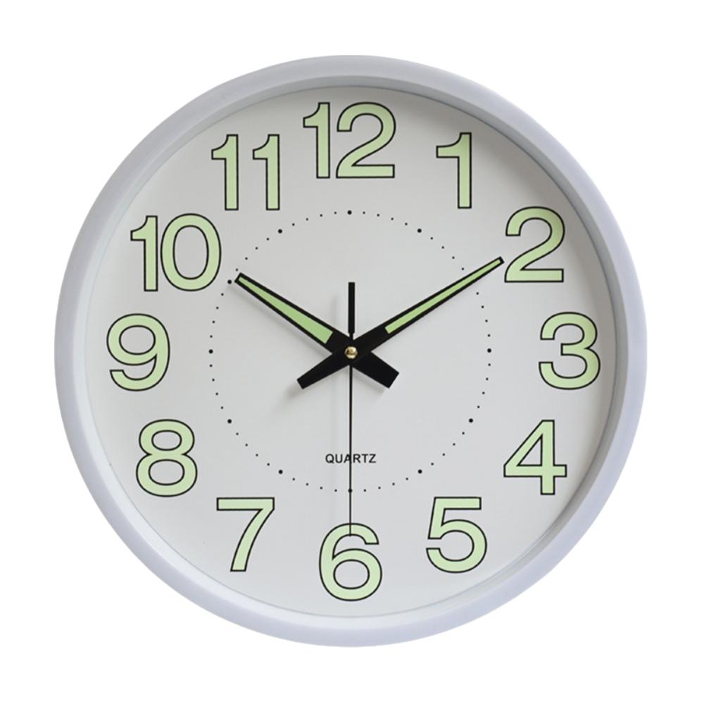 

Energy-Saving Wall Clock 12inch Silent Quartz Clock Creative Glow in The Dark Clock Living Room